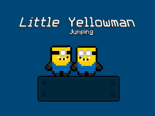 Kleine Gelbmännchen springen