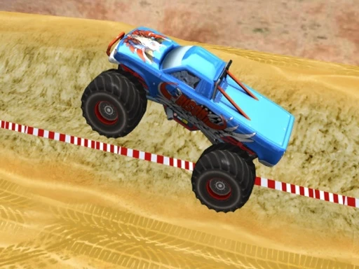 Monstertruck-Geschwindigkeitsstunt