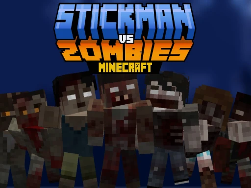 Strichmännchen gegen Zombies Minecraft